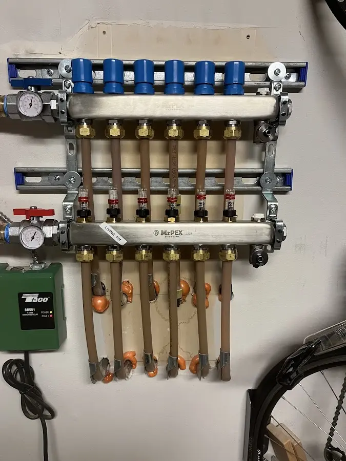 Plumber performing Gas Line Installation at a residential property in Lexington